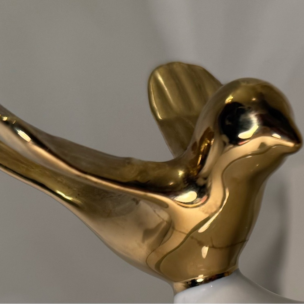 Mc2 By Top Choice White Teapot With Golden Bird - Picture 6 of 7